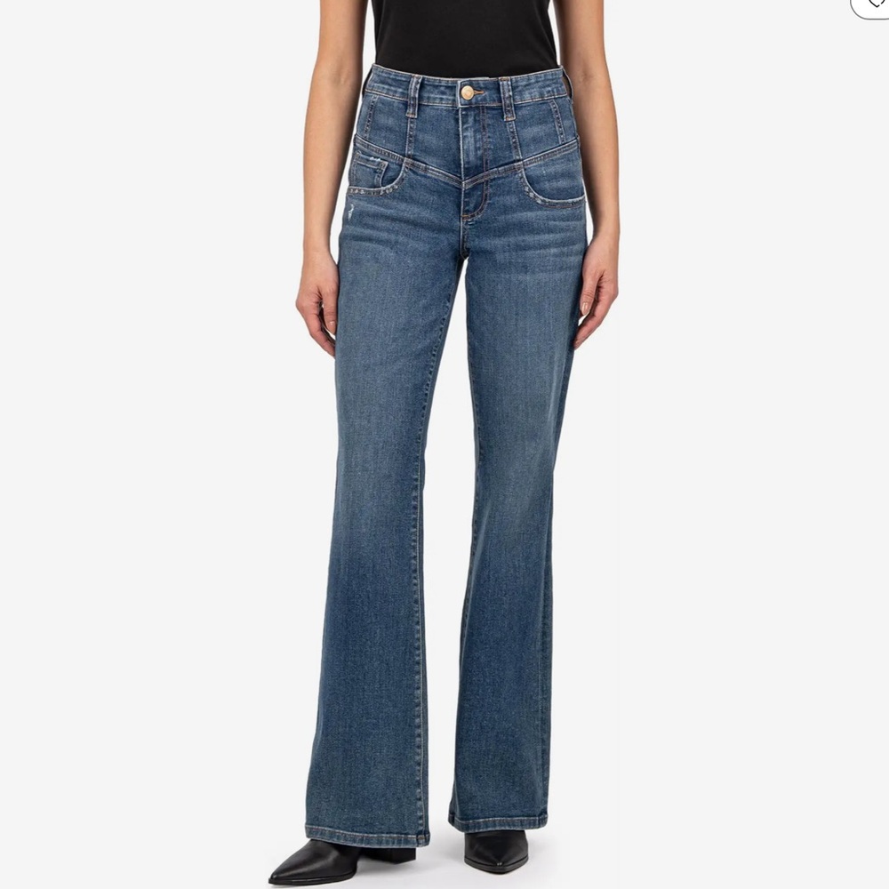 Kut from the Kloth Indigo Wide Leg Jeans